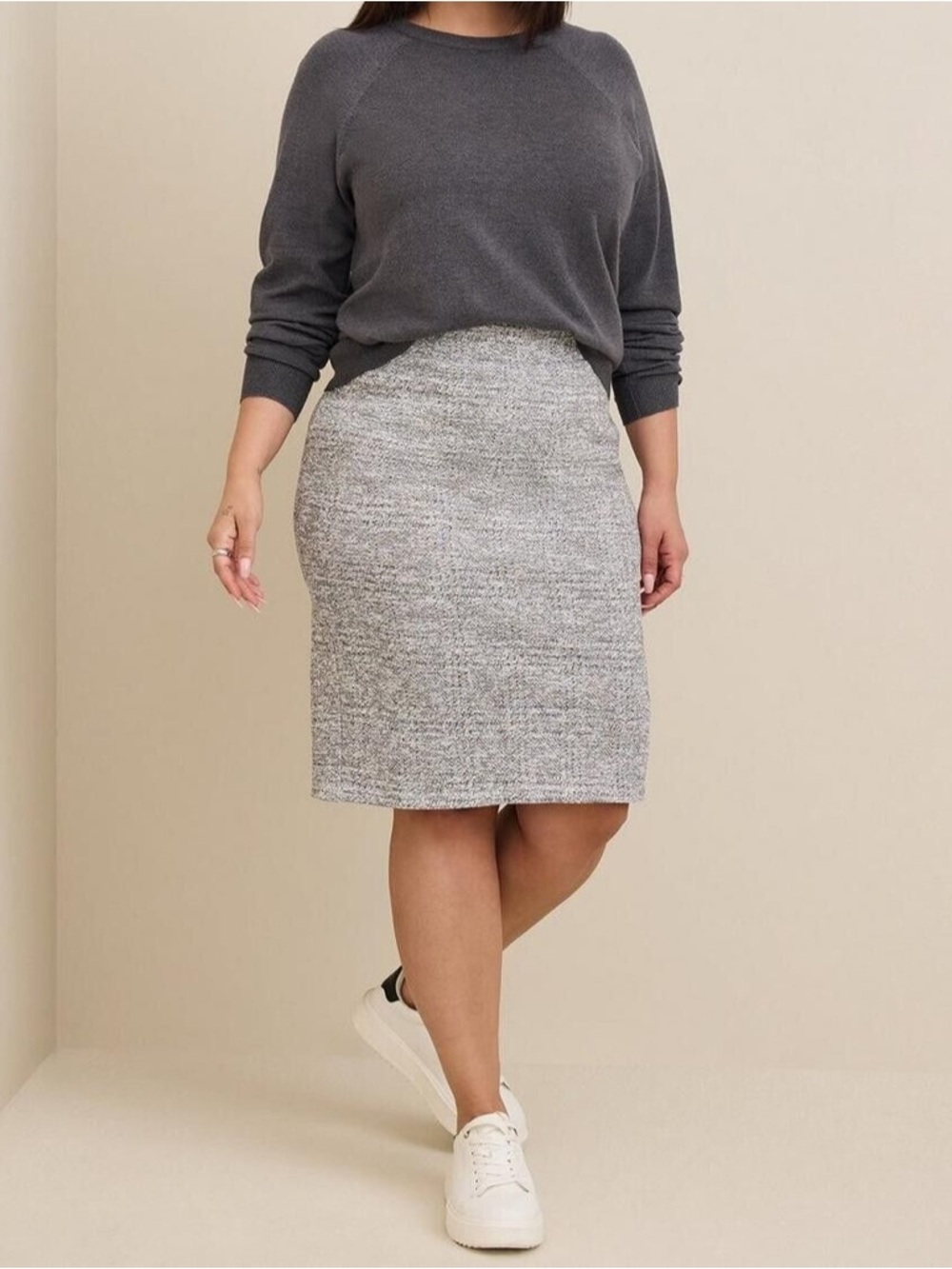 Torrid Knit Pencil Skirt NWT Heather Gray Size 2X